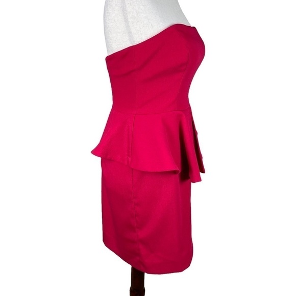 Nicole Miller Red Strapless Dress - Picture 2 of 7